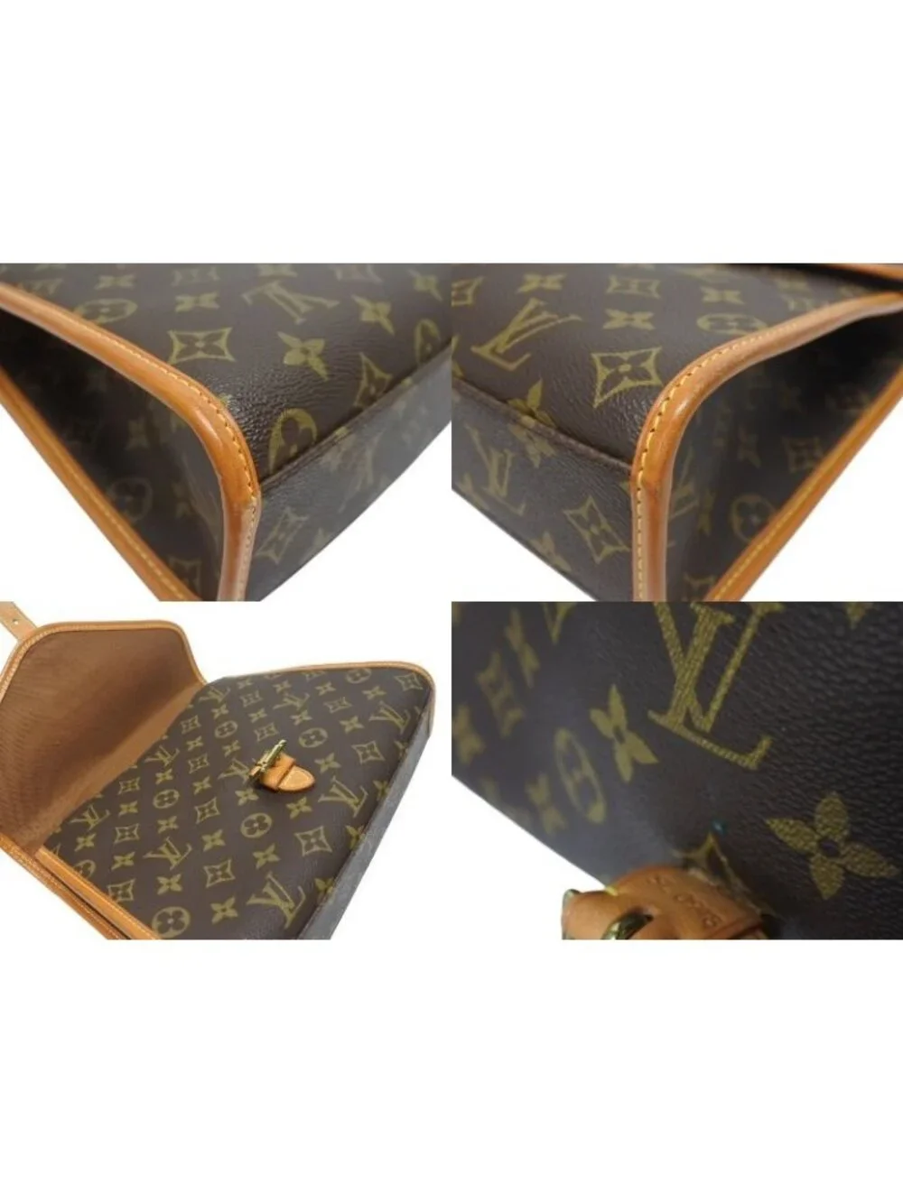 Louis Vuitton Shoulder Bag 2-Way Vernia Monogram Canvas Leather Brown